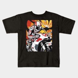 Racing Bike Kids T-Shirt